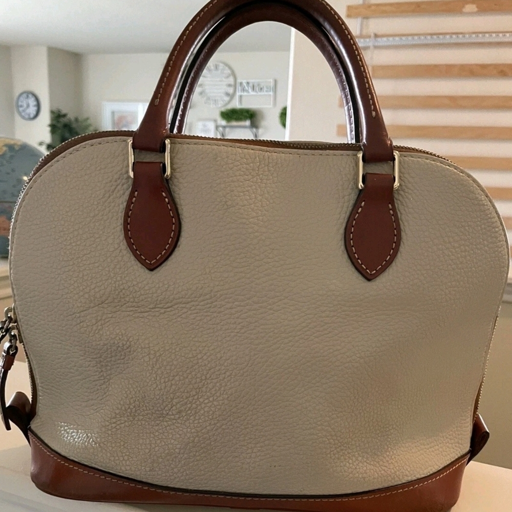 Dooney & Bourke Tan and Brown Satchel - Picture 3 of 3
